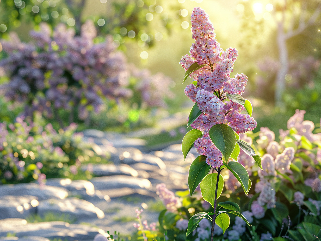 lilas des indes sur tige