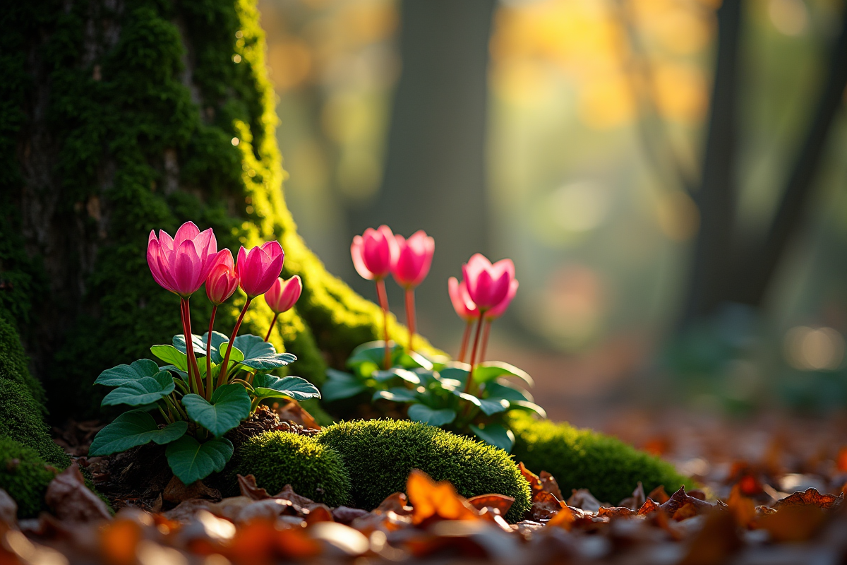 Cyclamen au pied d