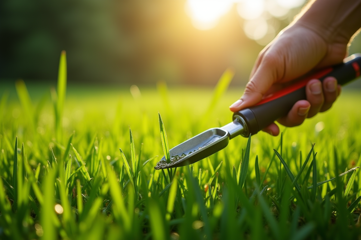 herbe propre